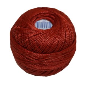 PERLOVKA Kreuzstichgarn Baumwolle Perlgarn 10g 85m braun (7272)