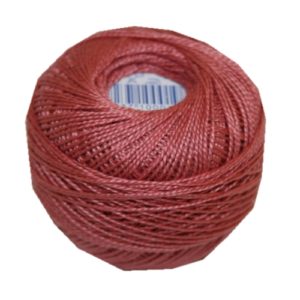 PERLOVKA Kreuzstichgarn Baumwolle Perlgarn 10g 85m braun (7342)
