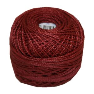 PERLOVKA Kreuzstichgarn Baumwolle Perlgarn 10g 85m braun (7592)