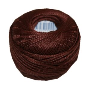 PERLOVKA Kreuzstichgarn Baumwolle Perlgarn 10 g 85 m braun (7892)