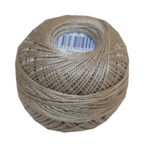 PERLOVKA Kreuzstichgarn Baumwolle Perlgarn 85 m grau (7922)