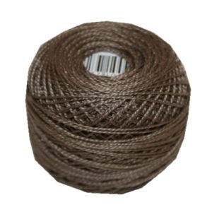 PERLOVKA Kreuzstichgarn Baumwolle Perlgarn 85 m braun (7952)