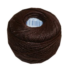 PERLOVKA Kreuzstichgarn Baumwolle Perlgarn 10g 85m braun (7992)