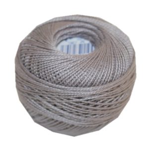 PERLOVKA Kreuzstichgarn Baumwolle Perlgarn 10g 85m grau (8832)