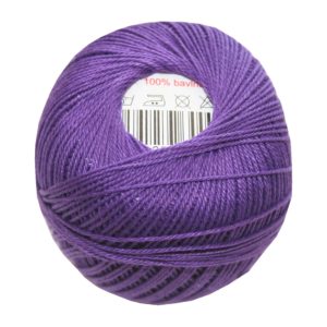 Strickgarn Häkelgarn 100 % Baumwolle SNÌHURKA 200 m lila (4574)