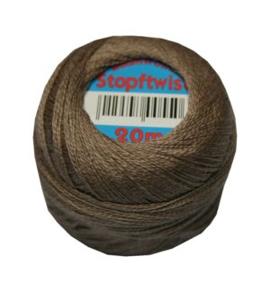 Stopftwist Stopfgarn Baumwolle 8-fach mercerisiert 20 m braun (0856)