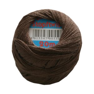 Stopftwist Stopfgarn Baumwolle mercerisiert 20 m dunkelbraun (0860)