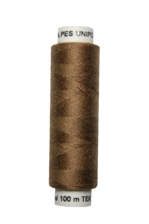 Nähmaschinen Nähgarn 100 m Polyester UNIPOLY 14x2 braun (0773)