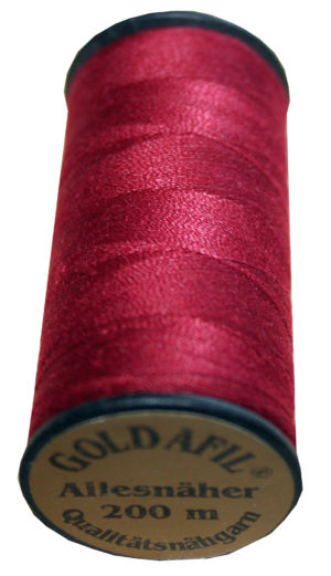 Nähmaschinen Nähgarn Polyester 40/2 bourdeaux weinrot 200 m (1072)