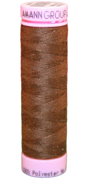 Zwirn 100 % Polyester ASPO PES 120 Amann braun 100 m (0263)
