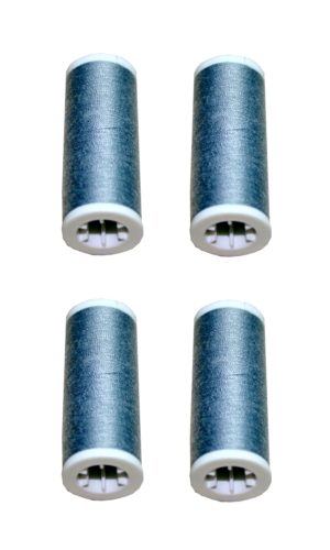 Nähmaschinen Nähgarn 400m 4 x 100m Polyester 40/2 grau (1011)