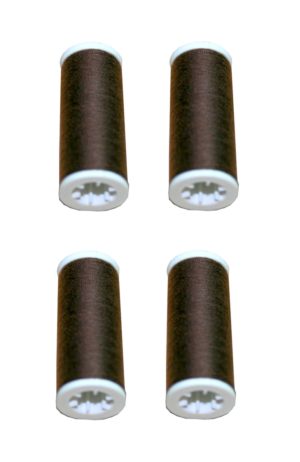 Nähmaschinen Nähgarn 400m 4 x 100m Polyester 40/2 braun (1042)