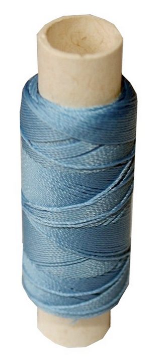 Sattlergarn Zwirn 14x2x3 Polyester 50m hellblau Ø 0,3mm (0010)