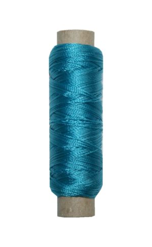 Sattlergarn Zwirn 14x2x3 Polyester 50 m türkis Ø 0,3mm (0016)