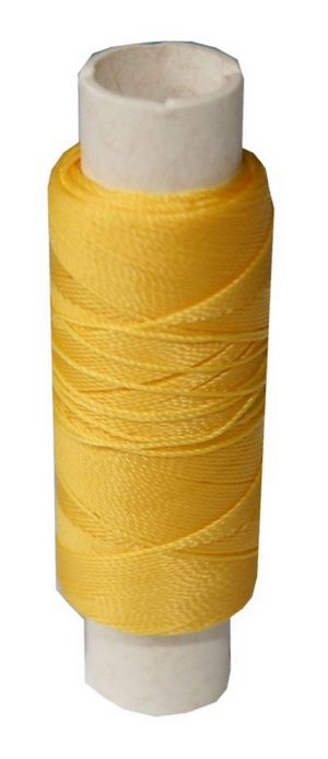 Sattlergarn Zwirn 14x2x3 Polyester 50 m gelb Ø 0,3mm (0097)
