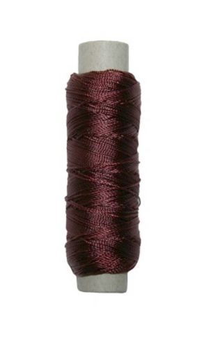 Sattlergarn Zwirn 14x2x3 Polyester 50 m bordeauxrot Ø 0,3mm (5015)