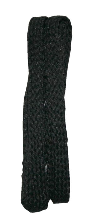 Schuhband Schnürsenkel 1 Paar Polyester 75cm 8mm flach schwarz (10028)