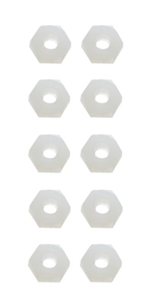 Sechskantmutter Mutter M3 Polyamid Kunststoff 10 Stück (0113)