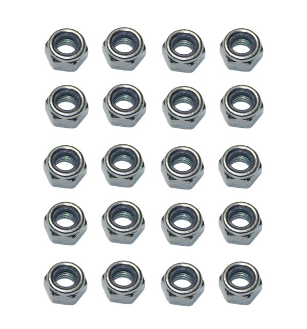 Sicherungsmutter M6 Stahl verzinkt DIN 985 20 Stück (0184)