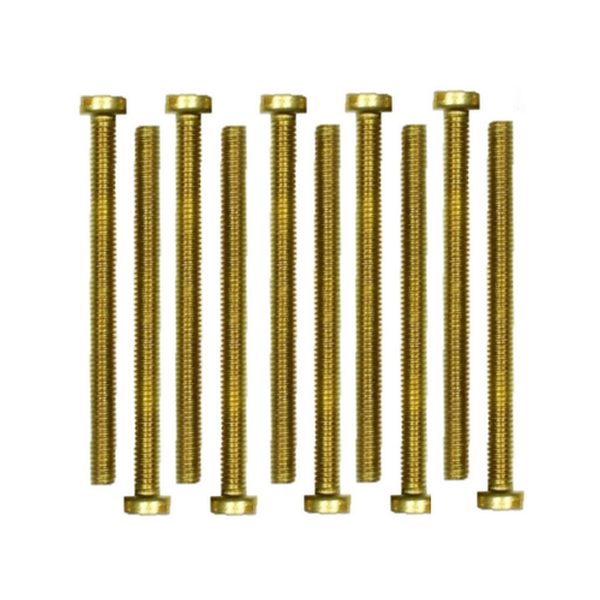 Zylinderschrauben Messing Gewindeschrauben DIN84 M4x6mm 10 Stück (0229)