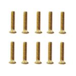 Linsensenkschrauben mit Schlitz Messing DIN964 M4x30mm 10 Stück (0305)