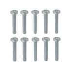 Linsenschrauben Gewindeschrauben verz. DIN7985 M6x40mm 10 Stück (0312)