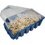 Holzdübel Riffeldübel 5x30mm 350g in einer Stabelbox mit Deckel (0040)