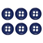 Knopf Knöpfe 10mm 4 loch blau 10 Stück (0071)