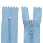 Reißverschluss 20 cm spiralformig 3 mm nicht trennbar hellblau (2025)