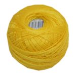 PERLOVKA Kreuzstichgarn Baumwolle Perlgarn 10g 85m gelb (1652)