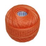 PERLOVKA Kreuzstichgarn Baumwolle Perlgarn 10g 85m mittelorange (2752)