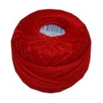 PERLOVKA Kreuzstichgarn Baumwolle Perlgarn 10g 85m rot (3292)