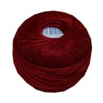 PERLOVKA Kreuzstichgarn Baumwolle Perlgarn 10g 85m bordeaux (3492)