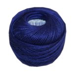 PERLOVKA Kreuzstichgarn Baumwolle Perlgarn 10g 85m blau (5082)