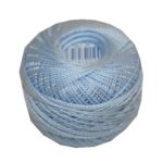 PERLOVKA Kreuzstichgarn Baumwolle Perlgarn 10g 85m hellblau (5422)