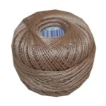 PERLOVKA Kreuzstichgarn Baumwolle Perlgarn 10g 85m beige (7312)