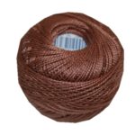 PERLOVKA Kreuzstichgarn Baumwolle Perlgarn 10g 85m braun (7462)