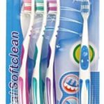 2x Zahnbürste Elina Softclean 3+1 Antirutschgriff