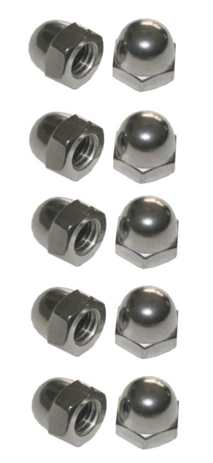 Hutmuttern Hutmutter Sechskant verzinkt M6 10 Stück (0015)