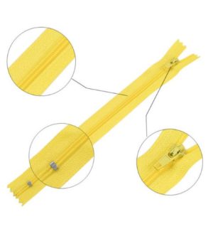 Reißverschluss 20 cm spiralformig nicht trennbar gelb (2011)