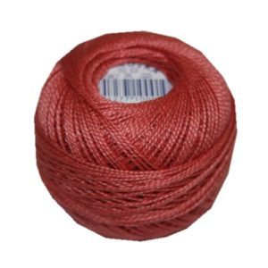 PERLOVKA Kreuzstichgarn Baumwolle Perlgarn 10g 85m dunkelrosa (3752)