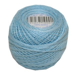 PERLOVKA Kreuzstichgarn Baumwolle Perlgarn 10g 85m türkis (5622)