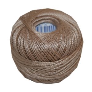 PERLOVKA Kreuzstichgarn Baumwolle Perlgarn 10g 85m beige (7312)
