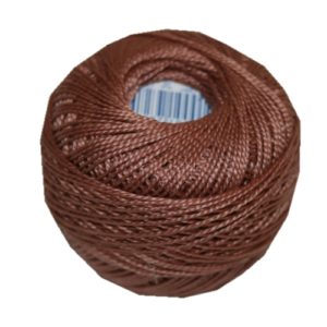 PERLOVKA Kreuzstichgarn Baumwolle Perlgarn 10g 85m braun (7462)