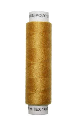 Nähmaschinen Nähgarn 100 m Polyester UNIPOLY 14x2 gold sand (0128)