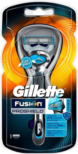 Gillette Fusion ProShield Chill Herrenrasierer mit Flexball-Technologie, 1 Stück