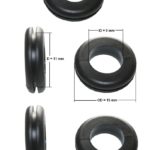 Durchgangstüllen Kabeldurchführung Kabeldurchlass 6mm schwarz 5 Stück (0155)