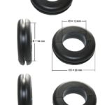 Durchgangstüllen Kabeldurchführung Kabeldurchlass 12mm schwarz 5 Stück (0298)