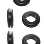 Durchgangstüllen Kabeldurchführung Kabeldurchlass 8mm schwarz 5 Stück (0302)