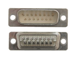 D-Sub Stecker 15 polig männlich DB15 Lötanschluss (0235)